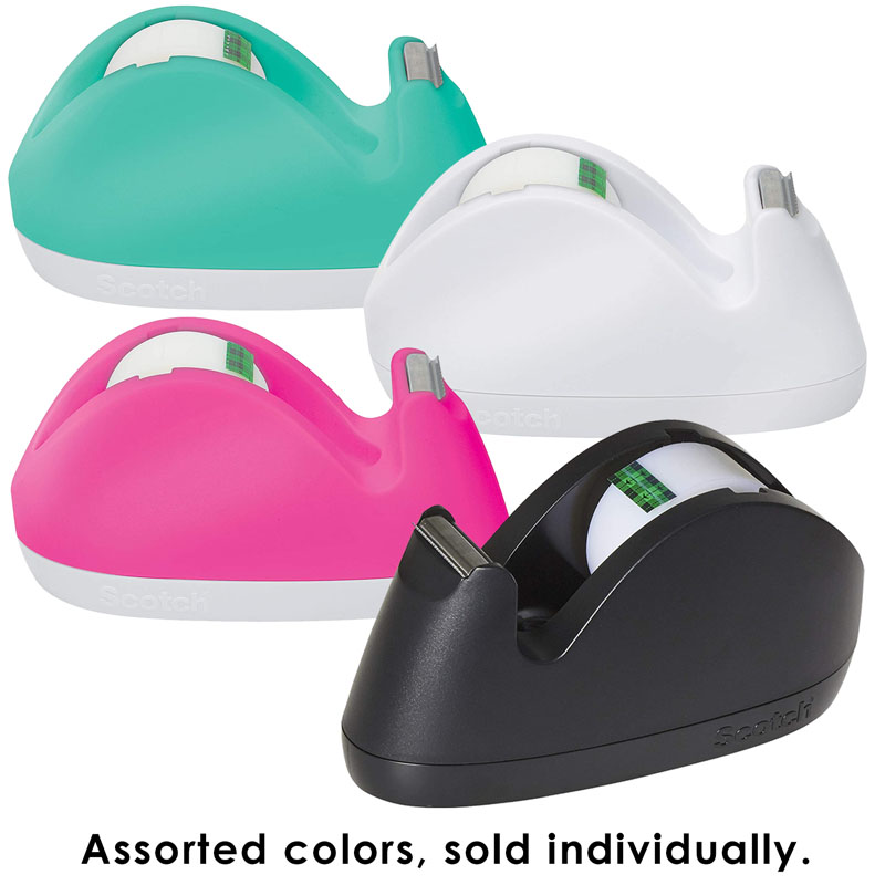  Scotch 3M Desktop Tape Dispenser - Assorted Colors : Electronics