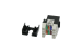 Cat5E RJ45 110 Type 180° Keystone Jack Black