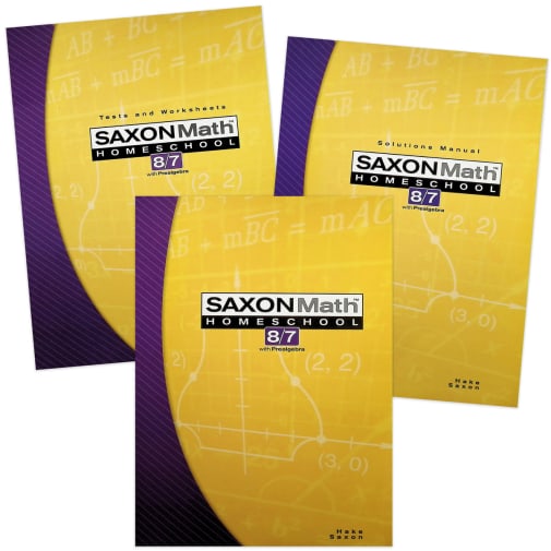 Saxon Math 8/7 Homeschool Kit (3rd Edition)