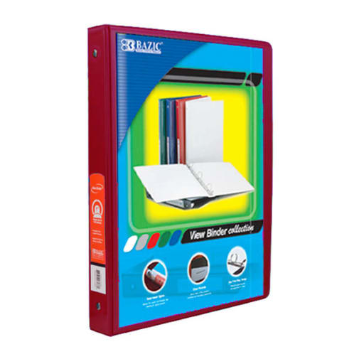 Binder - 3-Ring View 1/2" Burgundy