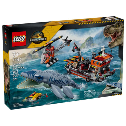 LEGO Jurassic World Mossaurus Dinosaur Boat Attack (77983)