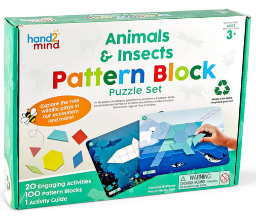 Animals & Insects Pattern Block Puzzle Set