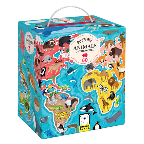 Puzzlove Animals of the World Puzzle (60 pieces)