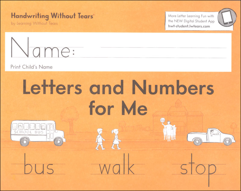  Learning Without Tears Color Print & Number Wall Cards-  Handwriting Without Tears®- K–2, Alphabet Letter and Number Model, Double  Lines- for School and Home Use : Office Products