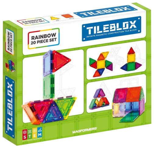 TileBlox Rainbow - 20 piece set