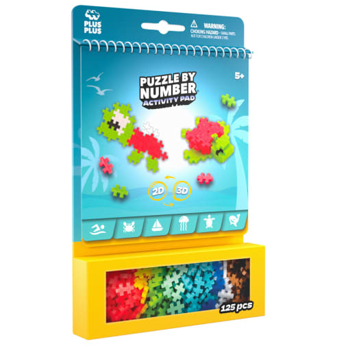 Plus-Plus Puzzle By Number Activity Pad - Ocean