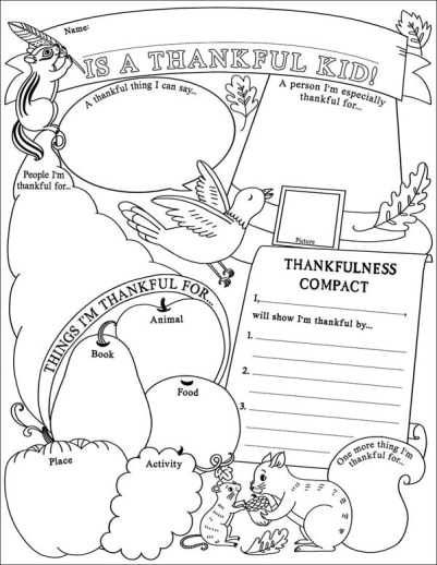 I'm a Thankful Kid! Personal Poster Set