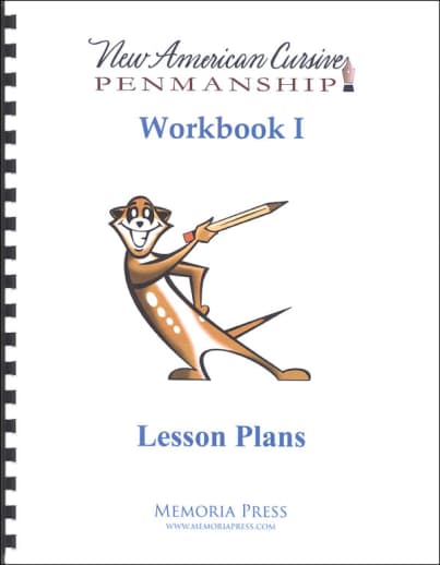 Memoria Press New American Cursive Penmanship Program 1 Lesson Plans