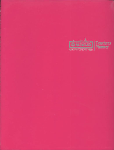 Teacher's Planner Dark Pink