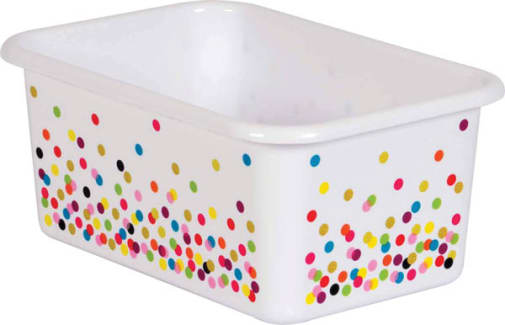 Confetti Small Plastic Storage Bin