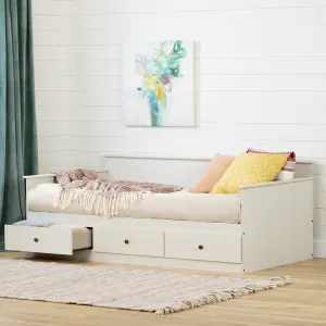 Sofá cama tipo daybed con almacenamiento