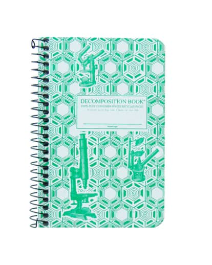Microscopes Pocket-Sized Decomposition Grid-Ruled Book (4" x 6")