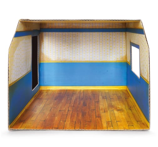 Sam & Julia DIY Cardboard Room - Bedroom