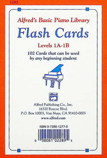 Alfred's Basic Course Flash Cards Levels 1A & 1B