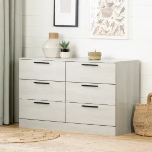 6-Drawer Double Dresser Storage Unit