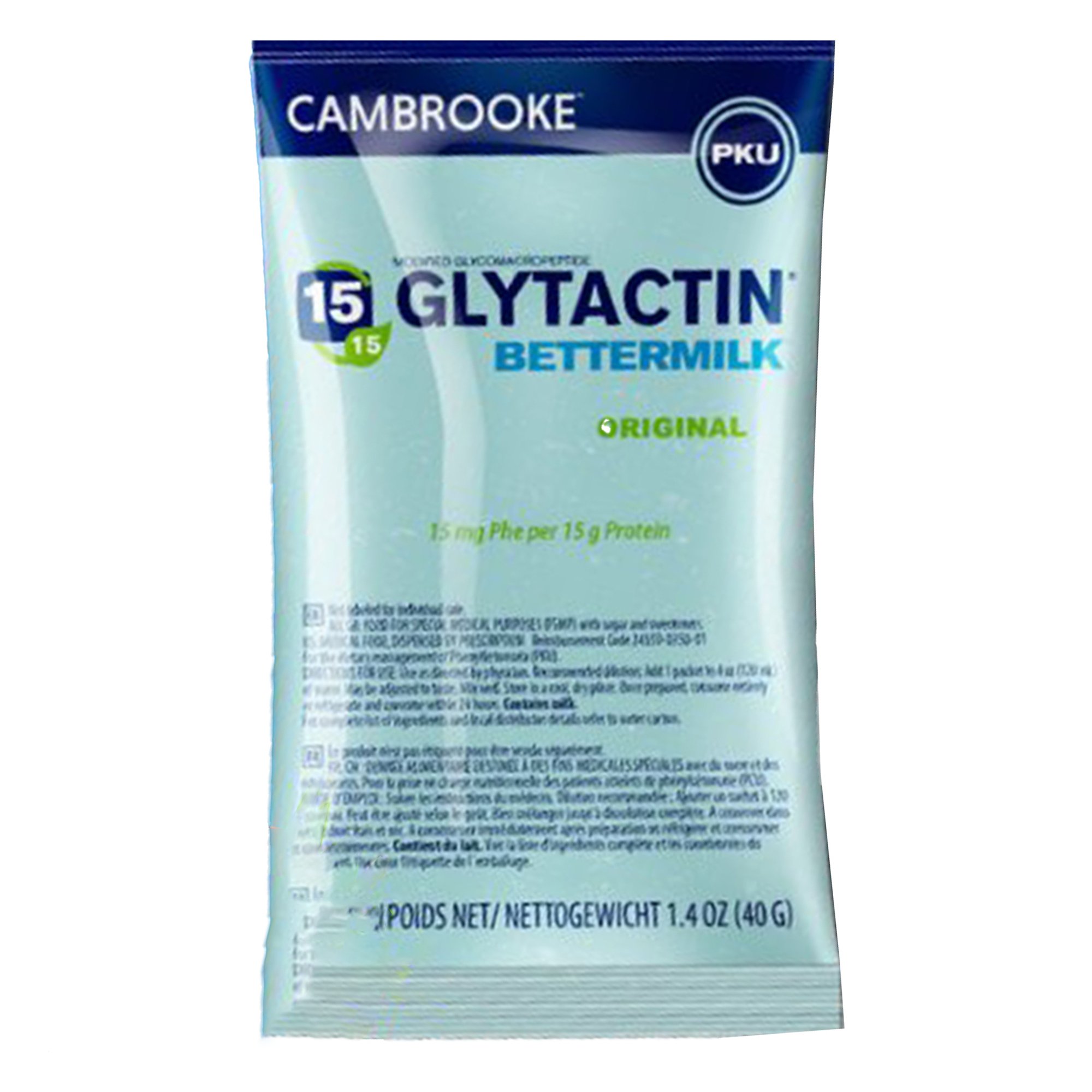 Oral Supplement Glytactin BetterMilk Original Flavor Powder 1.4 oz. Individual Packet MK 1210114