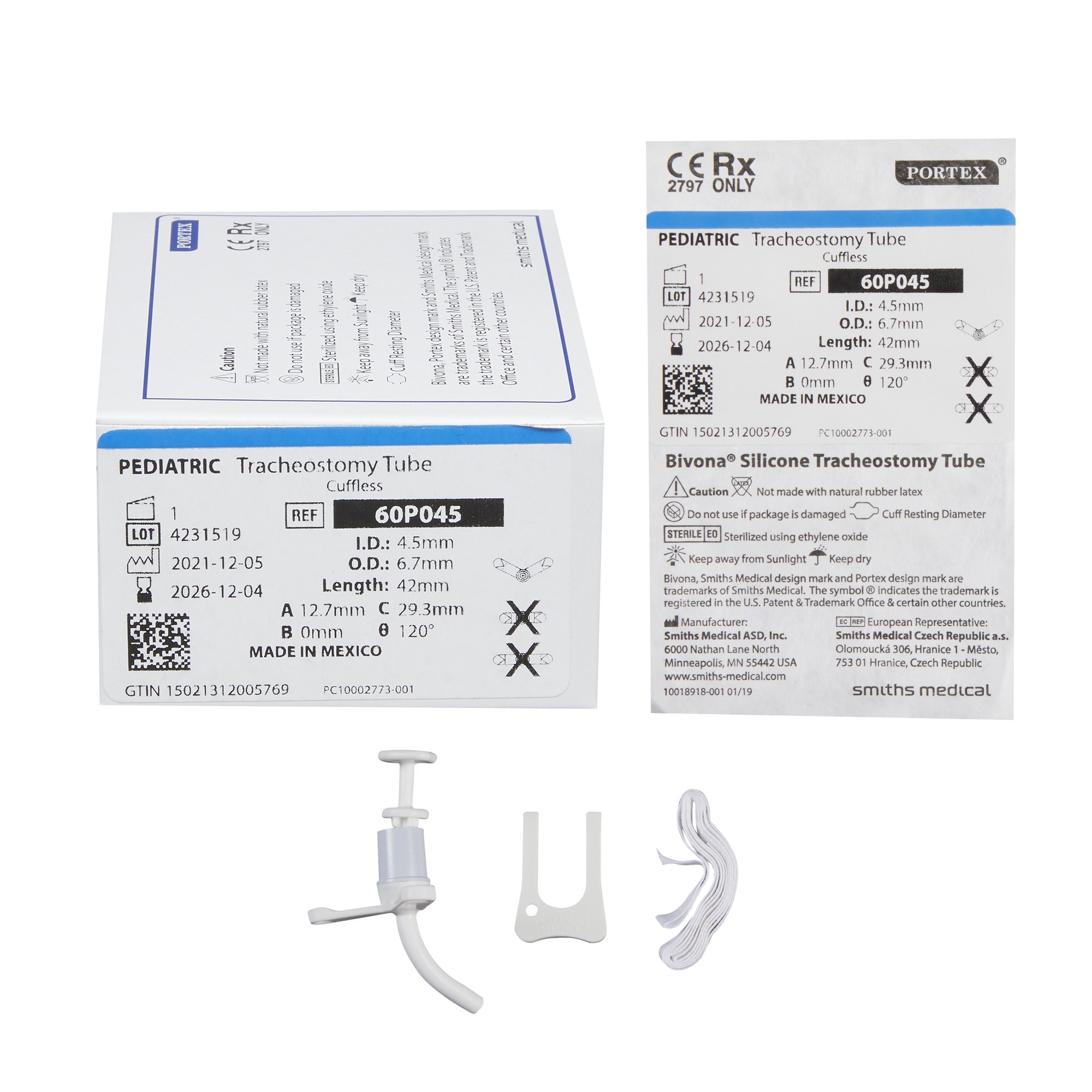 Bivona Tracheostomy Tube, Size 6.7 MK 446585