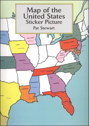 Map of the United States Sticker Picture