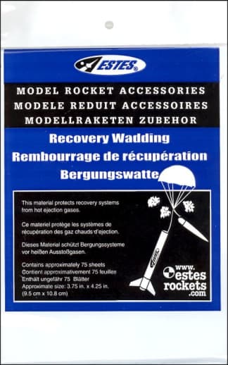 Recovery Wadding for rockets