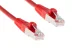 Cat5e Shielded Ethernet Patch Cable, Half-moon Boot, 10 ft, Red
