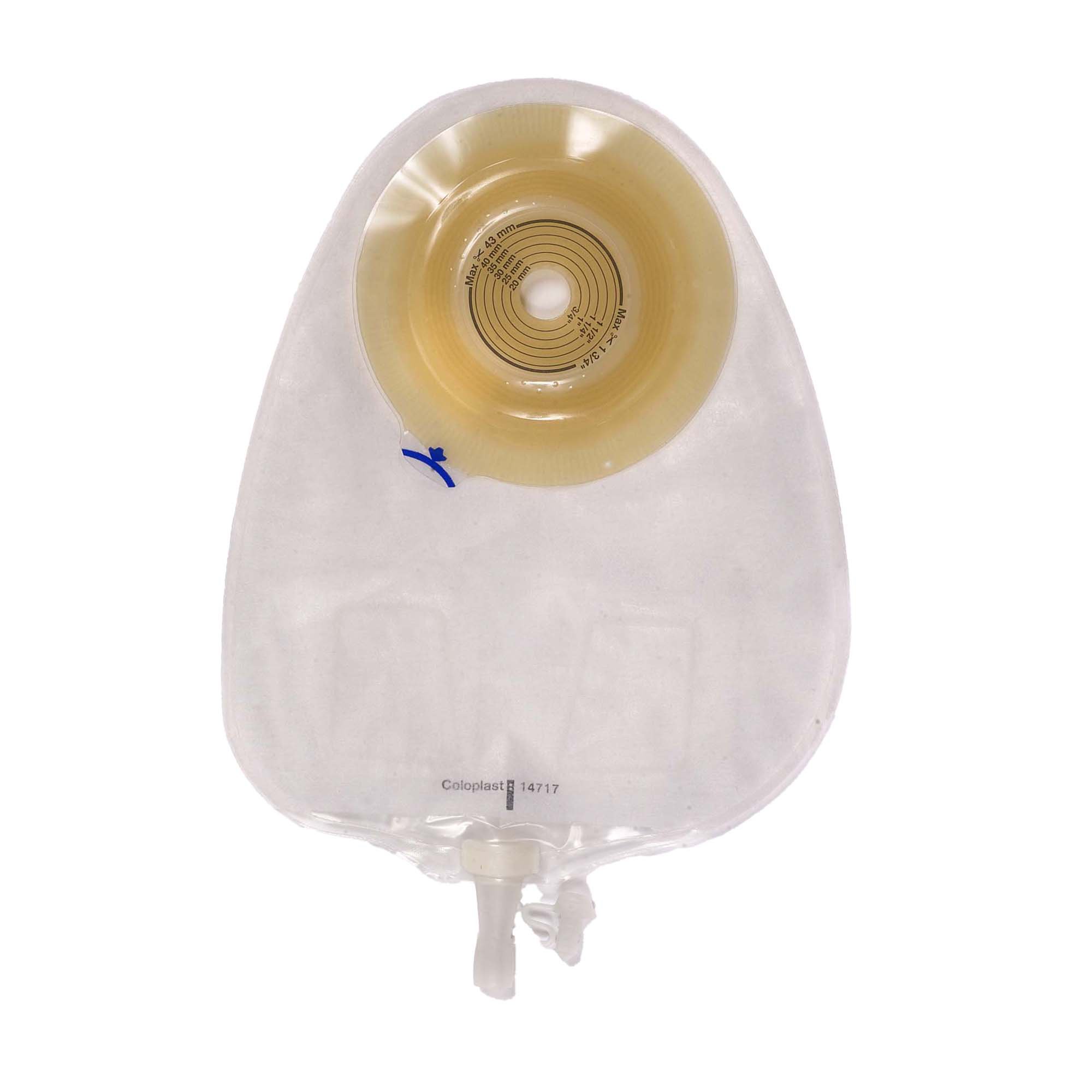 Assura Convex Light 1-Piece Transparent Urostomy Pouch, 15  43mm Stomas MK 551129