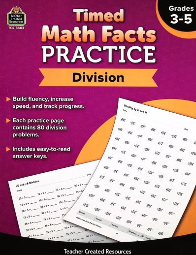 Timed Math Facts Practice: Division