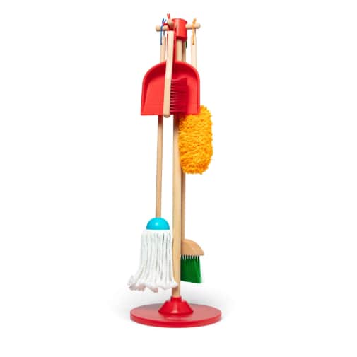 Melissa & Doug Let's Play House! Dust, Sweep & Mop 6pc Pretend Play Set