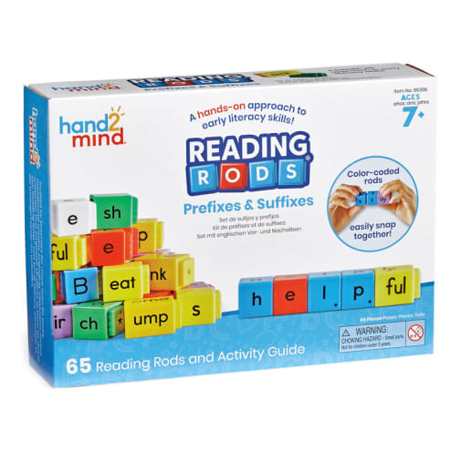 Reading Rods Prefixes, Suffix, and Root Words Set