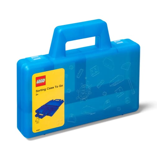 LEGO Sorting Box to Go - Transparent Blue