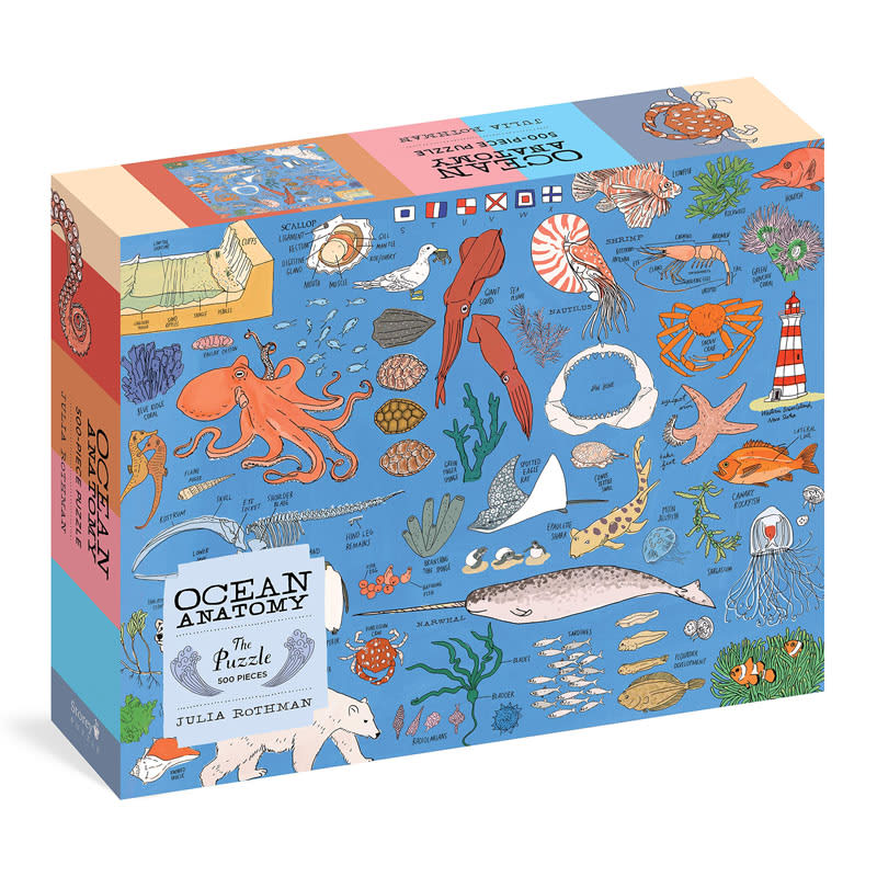 Julia Rothman Ocean Anatomy Puzzle 500 Pieces
