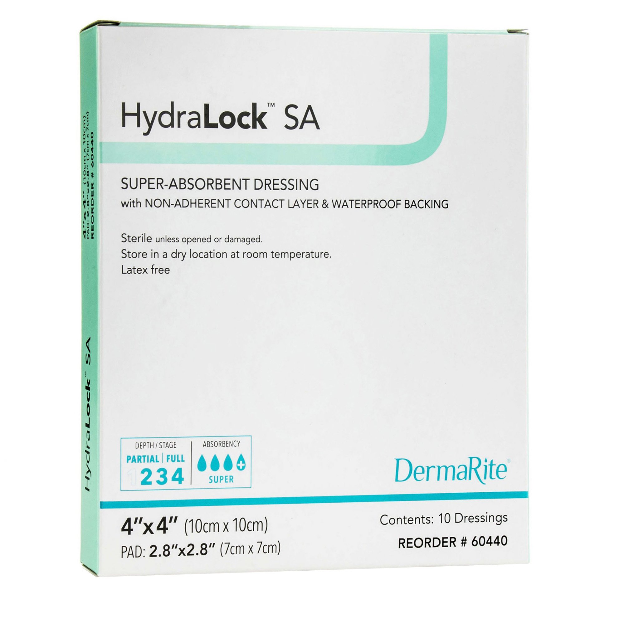 HydraLock Super Absorbent Dressing, 4 x 4 Inch MK 949202