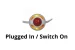 Lighted Foot Switch with 9Ft 3 Outlet Cord