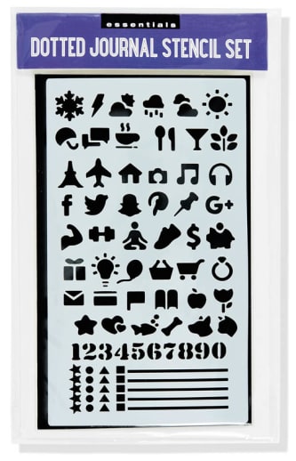 Essentials Dotted Journal Stencil Set