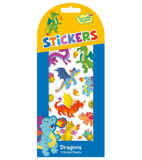 Dragons Stickers - 2 Sticker Sheets