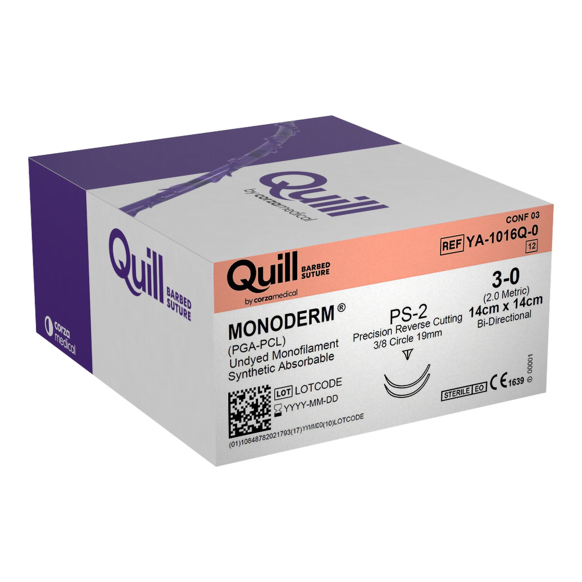 Quill Knotless Tissue-Closure Device, Monoderm Suture with Needle MK 1012980
