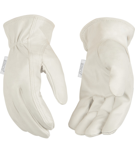 Women&rsquo;s Pearl Premium Grain Goatskin Driver, White, large