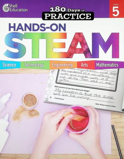 180 Days of Practice: Hands-On STEAM: Grade 5