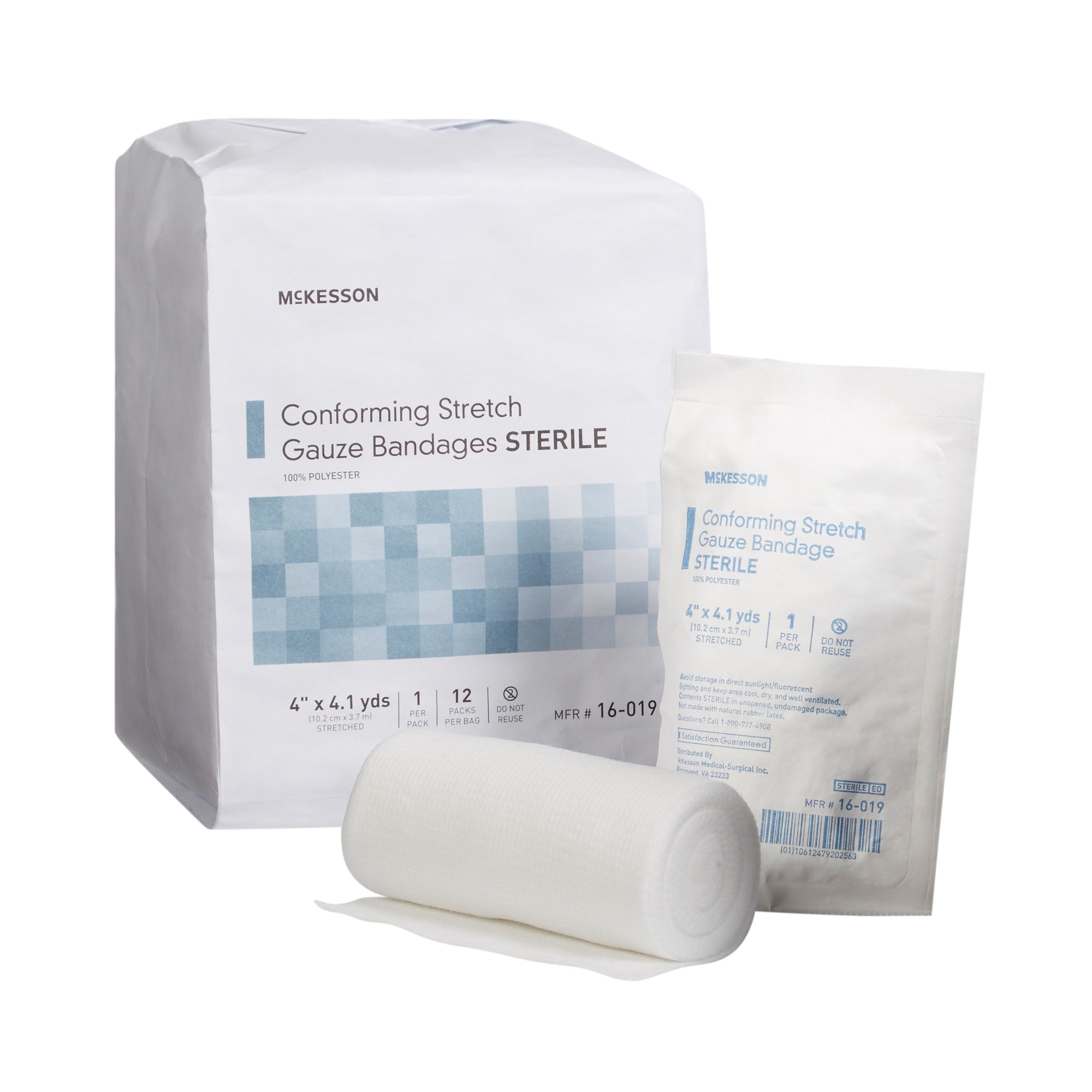 McKesson Sterile Conforming Bandage, 4 Inch x 4-1/10 Yard MK 999366
