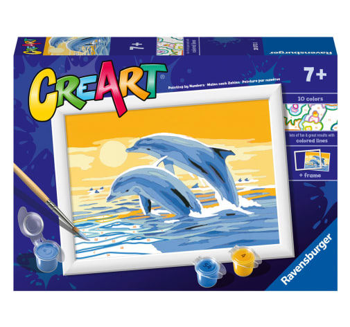 Ravensburger Creart Paint by Number - Delightful Dolphins (5x7)