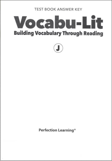 Vocabu-Lit J Test Answer Key (5th Edition)