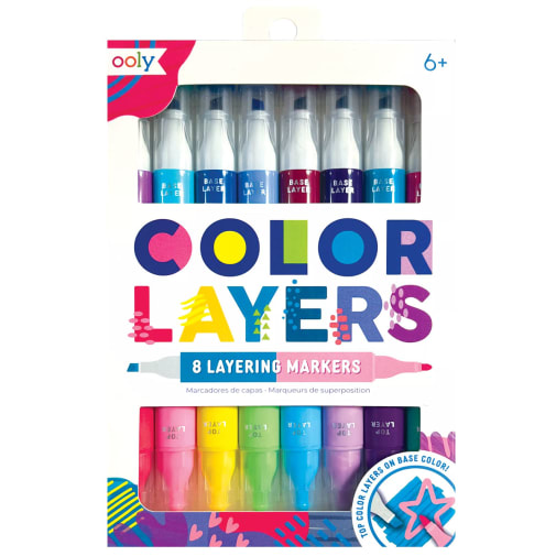 Color Layers Double Ended Layering Markers - set of 8