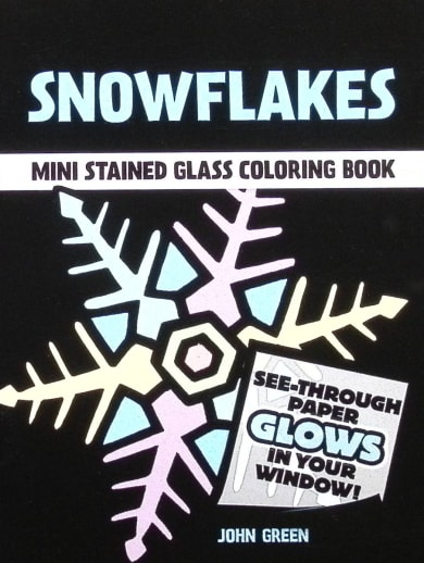 Snowflakes Little Stained Glass Coloring Book