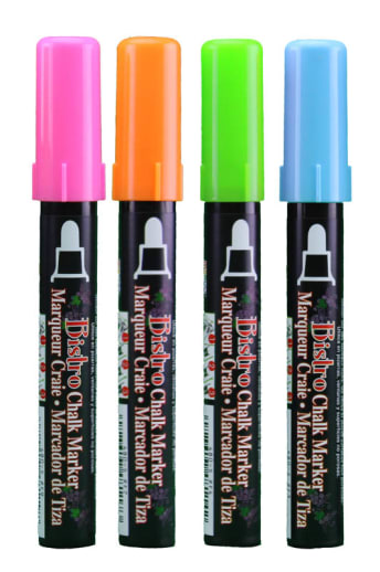 Uchida Fluorescent Chalk Markers - 4 Pack