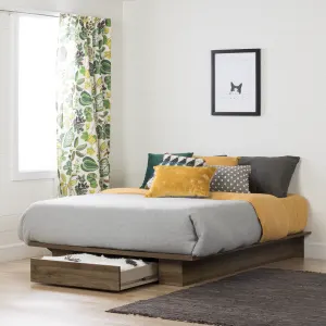 Platform Bed with Drawer