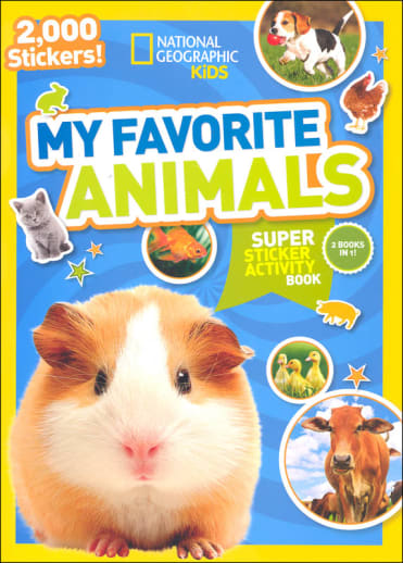 National Geographic Kids My Favorite Animals Super Sticker Activity Book