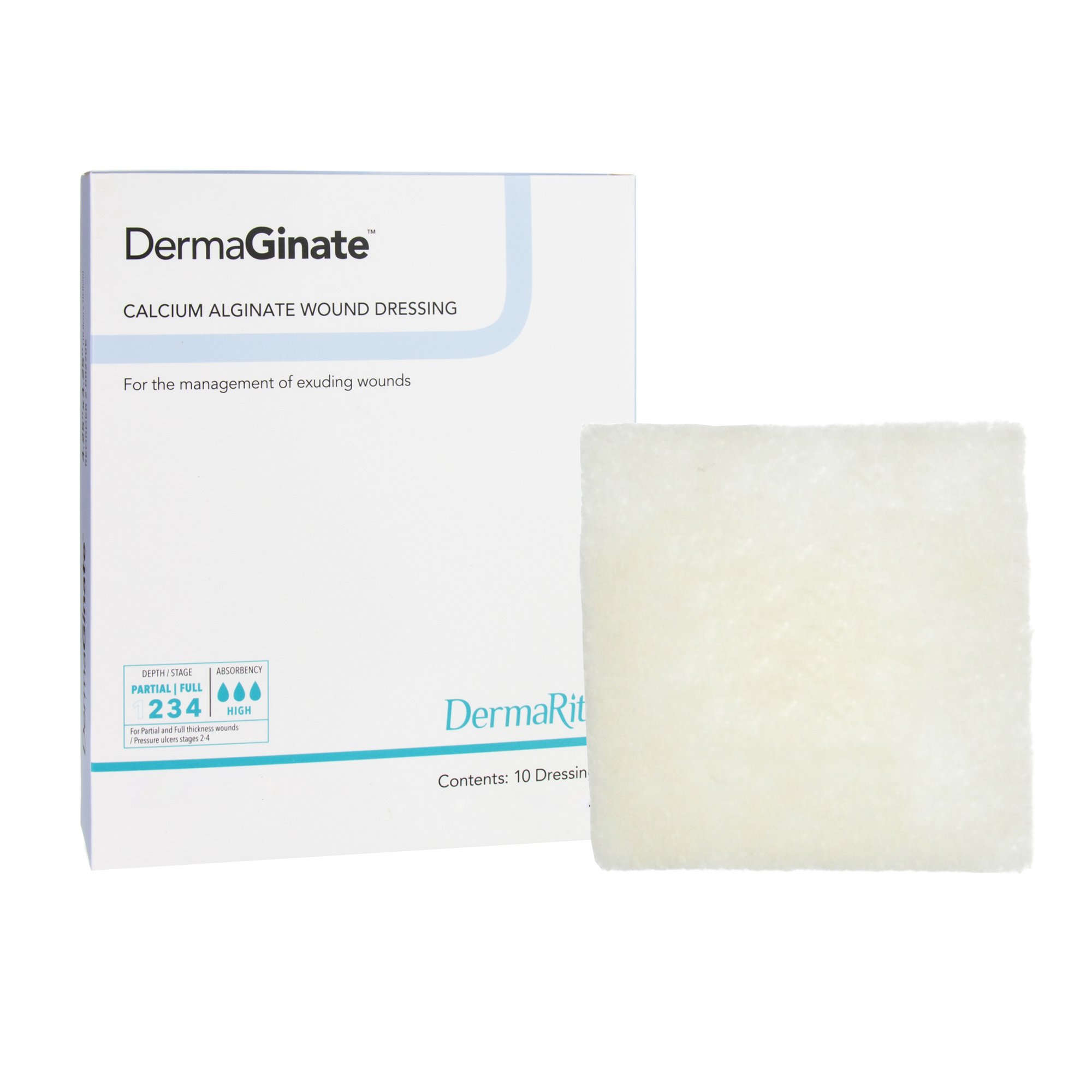DermaGinate Alginate Dressing, 2 x 2 Inch MK 727076