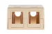 Keystone Surface Mount Box, 2 Port, Ivory