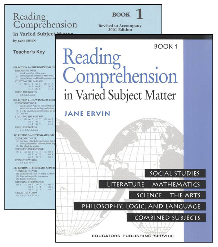 Jane Ervin Reading Comprehension Set - Level 1