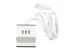Desktop Power Socket, 2 AC, 3 USB, White