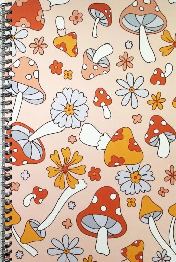 Non-Dated Monthly/Weekly Planner - Mushrooms